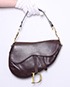 Saddle Bag Leather Brown, front view